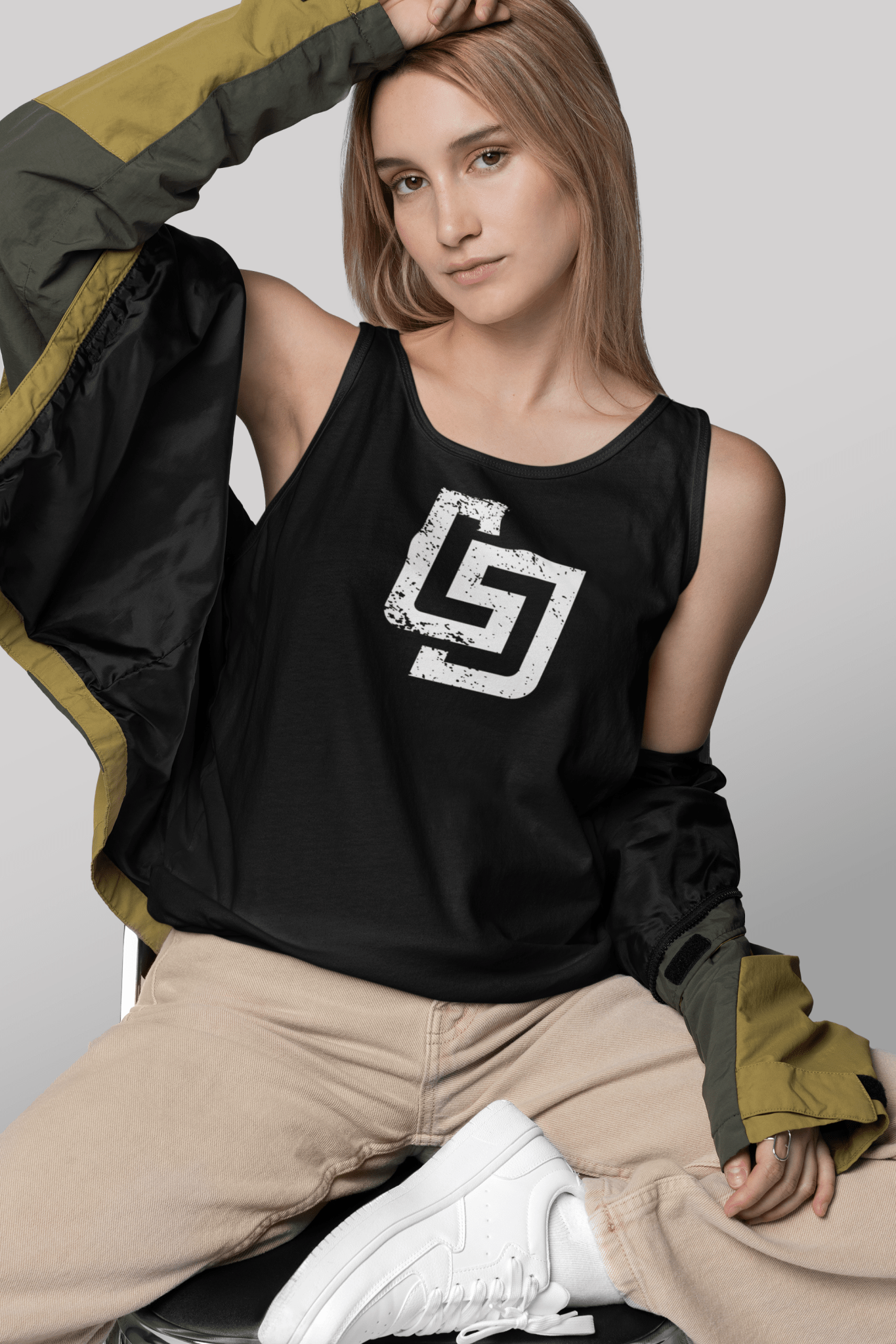 LJS Distressed Logo Tank Top - Little Jerk Society