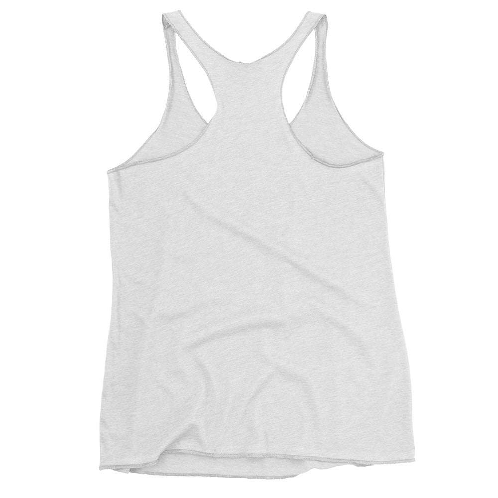 Light gray tank top with a racerback design