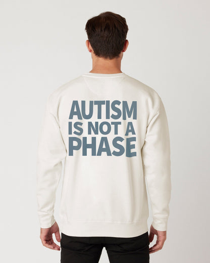 Autism Is Not a Phase - Premium Unisex Sweatshirt (Bone) - Little Jerk Society