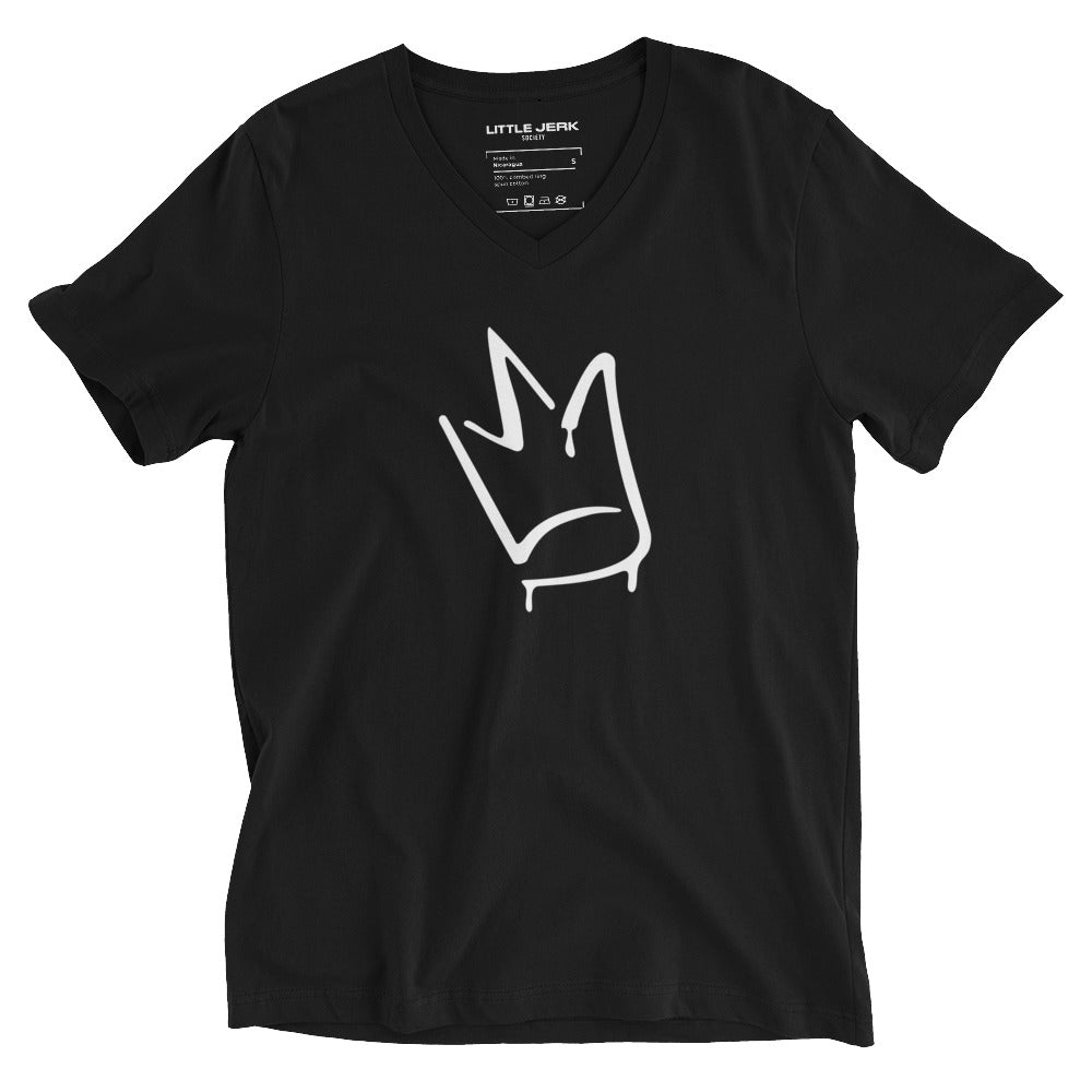 Labeled Royalty Unisex V - Neck Tee - Black - Little Jerk Society