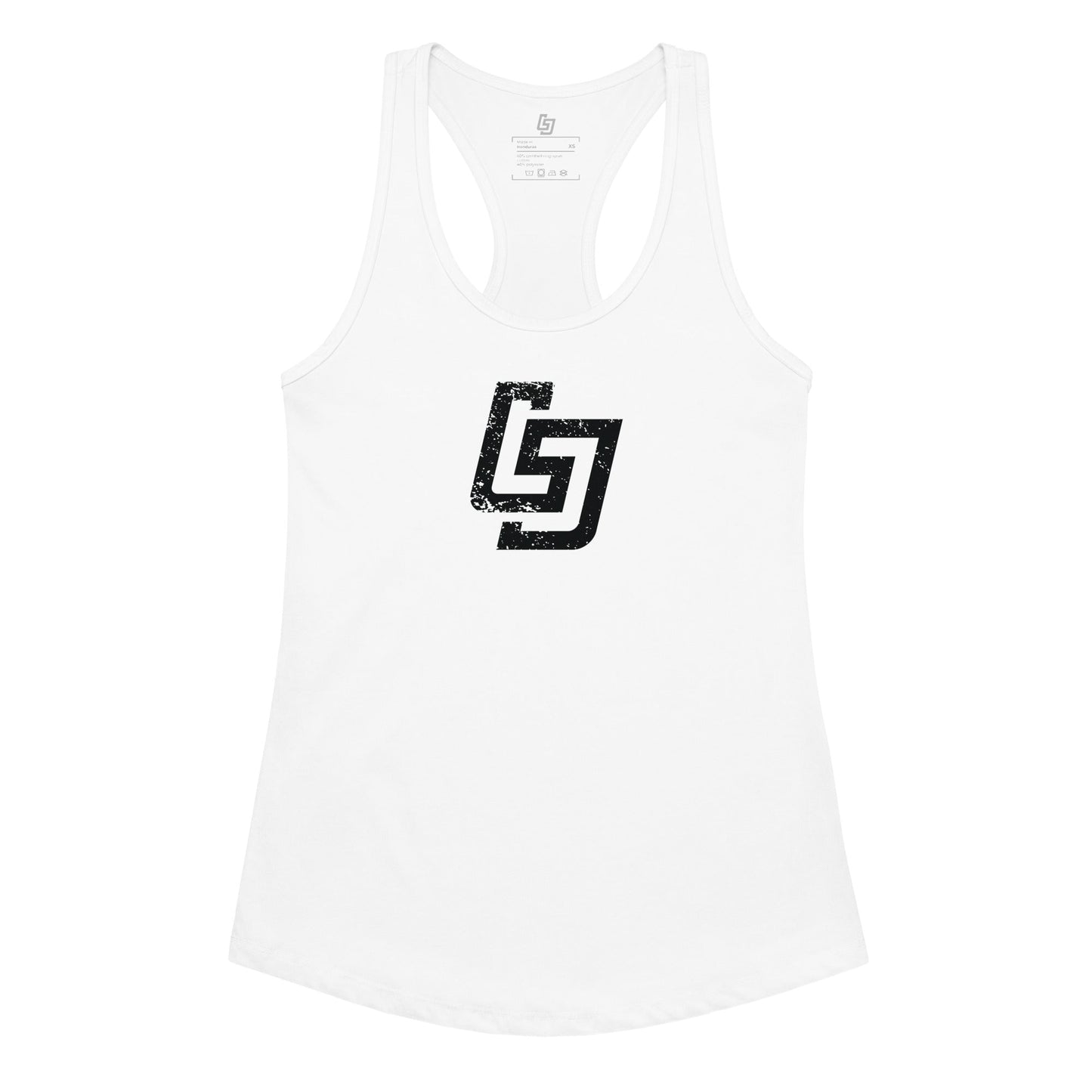 LJS Distressed Logo Racerback Tank - Little Jerk Society