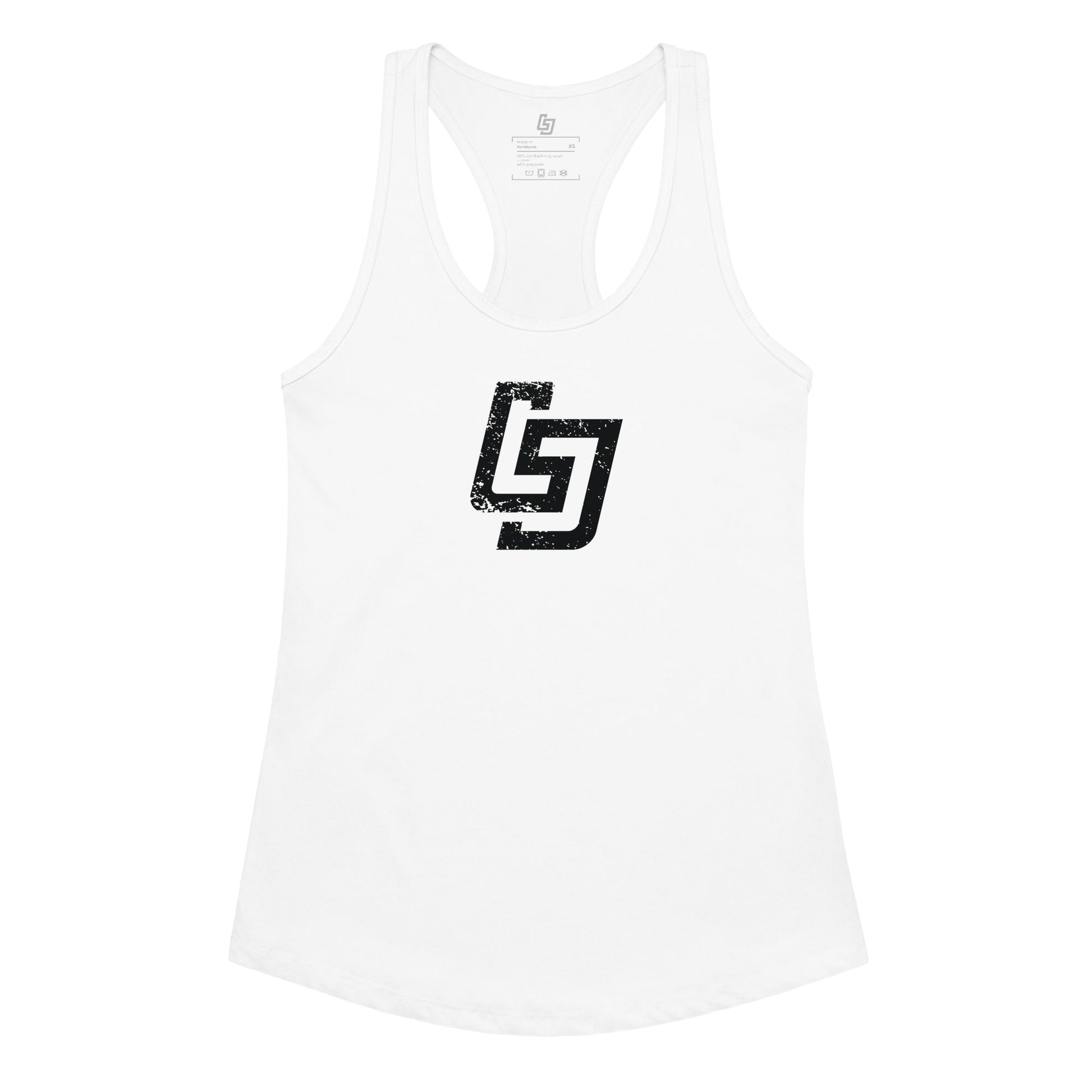LJS Distressed Logo Racerback Tank - Little Jerk Society